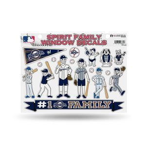Milwaukee Brewers Family Sticker Sheet, Large